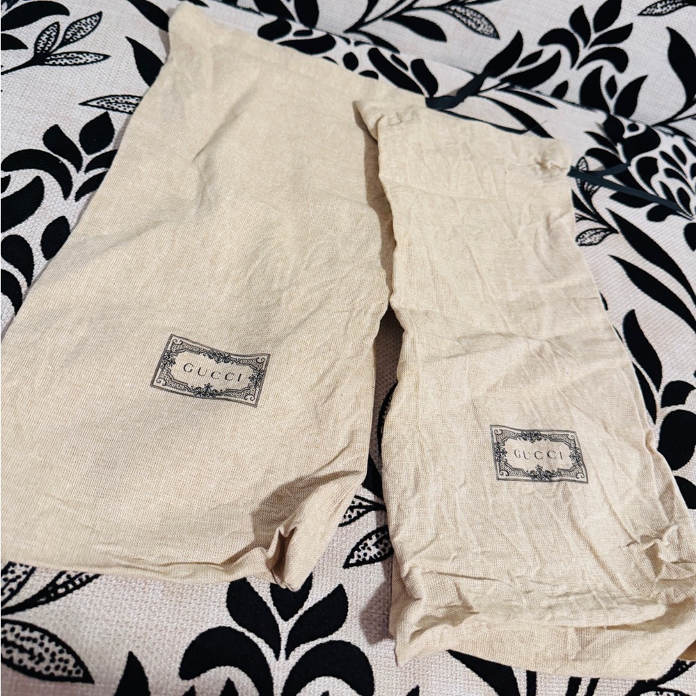 Gucci natural canvas linen dust bag